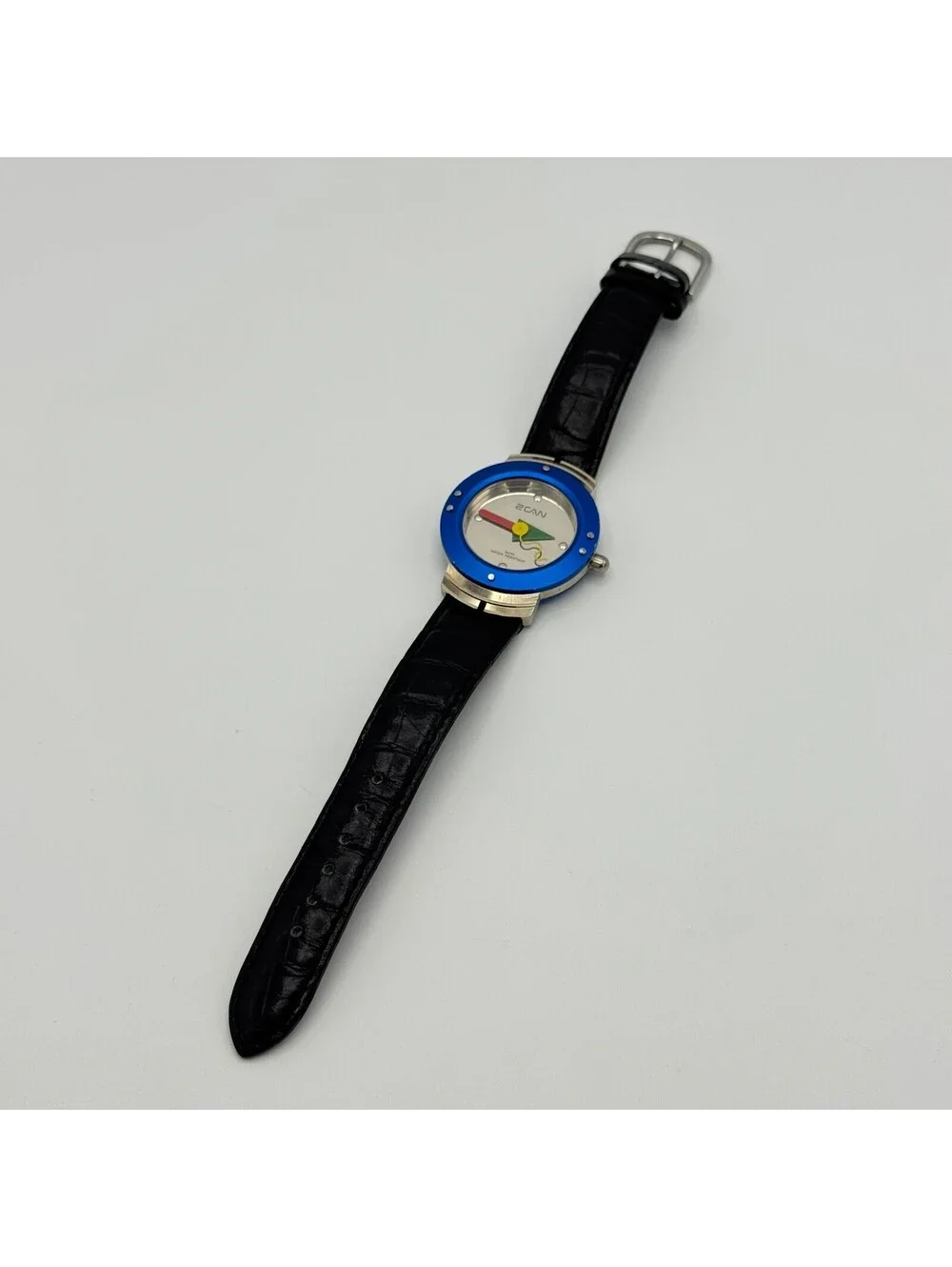 2Can Watch with Black Band and Blue Trim, working